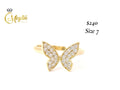 ANILLO DE MARIPOSA ORO 14KT